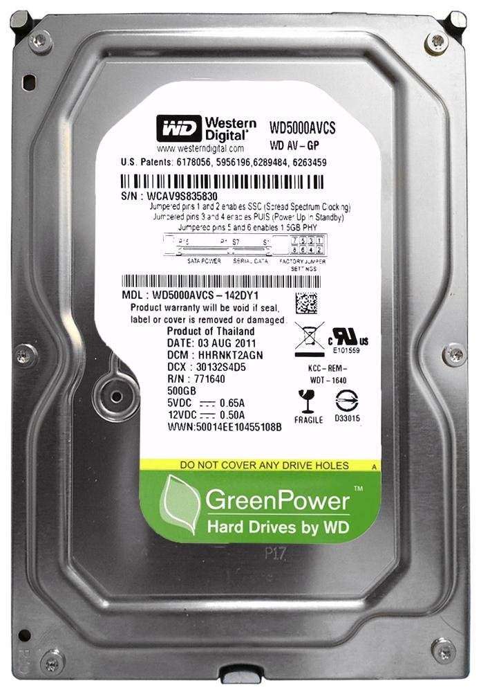 186000 現状品 Western Digital 内蔵型ハードディスクドライブ WD5000AVCS 500GB 2点まとめ売り [0000000002464] Amazon.com: Western Digital WD5000AVCS : Electronics