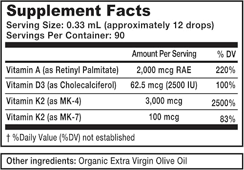 Miniatura 7 de Dr. Westin Childs Thyro ADK - Fórmula de sensibilidad a la hormona tiroidea con vitamina A, D, K2 (como MK4) en base de aceite de oliva virgen extra