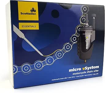 Scottoiler Essentials - micro-vSystem - Automatic Motorcycle Chain Oiler...