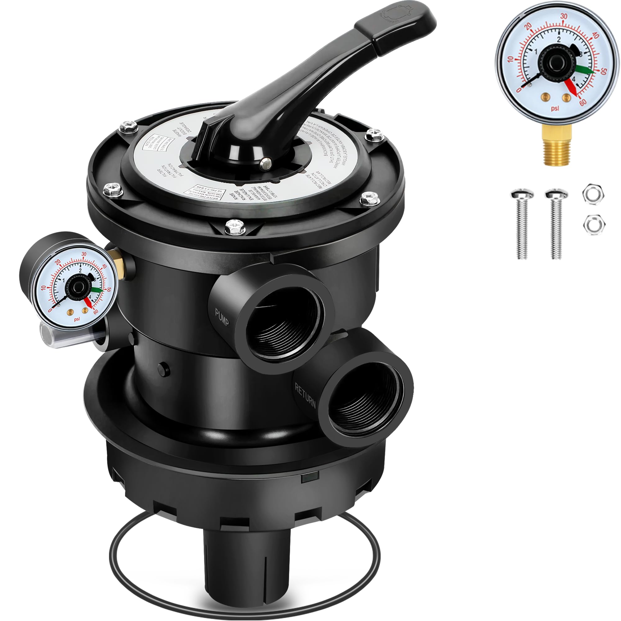 Photo 1 of Innisle SP0714T Top-Mount Multiport Valve Compatible with Hayward Above-Ground Pro or VL Series Sand Filters, 7-Positions Sand Filter Valve with 1-1/2-Inch Fip Ports Replace SP0714T SP714A SP0714tx