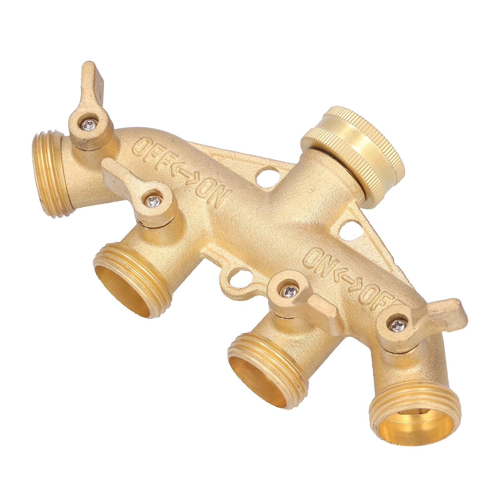 Sdoppiatore per tubo in ottone a 4 vie per accessorio per l'irrigazione del giardino