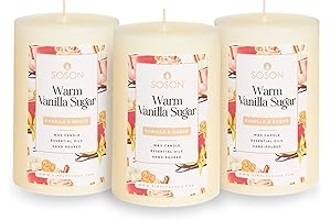 Simply Soson Warm Vanilla Sugar Scented Candle for Home