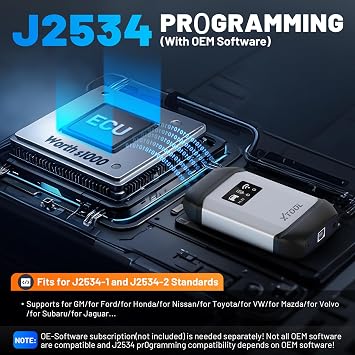 XTOOL X100 MAX2 AI-Assisted Professional Scan Tool, J2534 Reprogramming Tool, Wireless Bidirectional OBD2 Scanner with ECU Programming & Coding, Topology Mapping, 42 Reset, FCA/CANFD/DoIP, 2-Yr Update