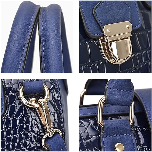 Miniatura 4 de Dasein - Bolso de mano para mujer, diseño de barril, cuero vegano, bolso de hombro, con asa superior, a la moda, bolso de trabajo