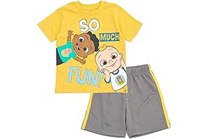 Complete CoComelon Outfit for Infants and Toddlers: JJ's T-Shirt and Mesh Shorts