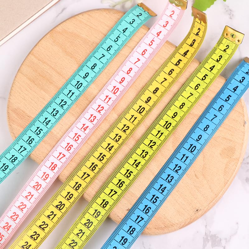 1pc Nähen Maßband Weiche Zufällige Farbe 150cm/60 Körper Mess Lineal Nähen Schneider Maßband Zentimeter Meter