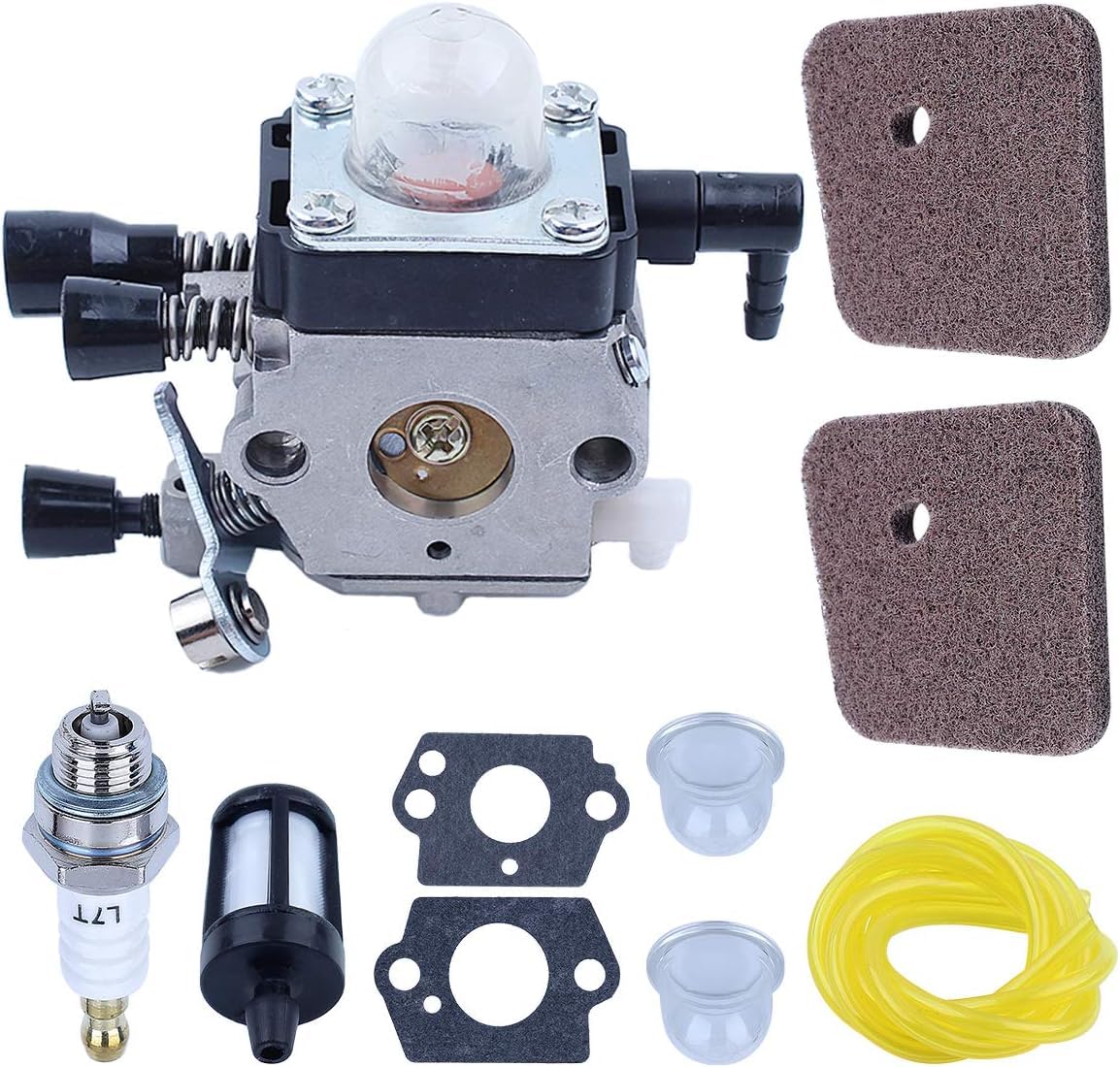 Kit Carburateur pour Stihl FS38 FS45 FS46 FS55 HS45 HK45 KM55 FC55 Débroussailleuse