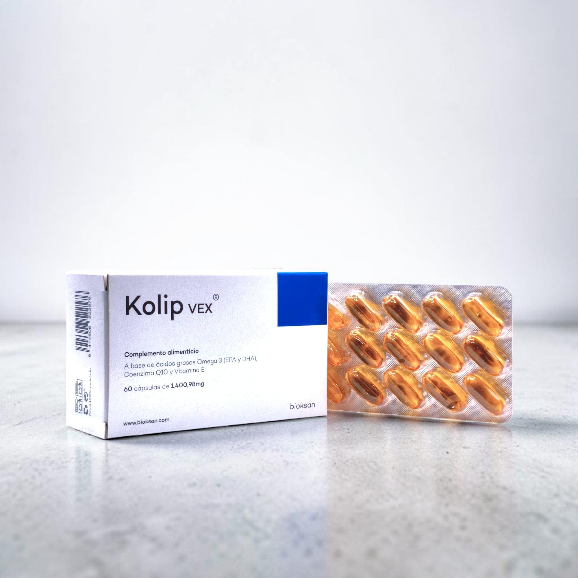 Bioksan Kolip VEX 30 Cápsulas - Suplemento para Gases, Hinchazón Abdominal y Digestiones Pesadas - Con Probióticos, Enzimas Digestivas y Extractos Naturales - Bienestar Intestinal