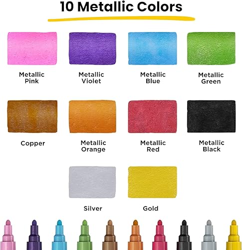 Miniatura 5 de Paquete de 30 marcadores de 0.236in y 10 metalizados de 0.236in.