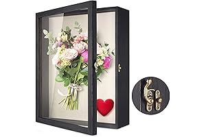 Flowers Shadow Box Display Case 13 x 16 - Preserving Your Cherished Memories