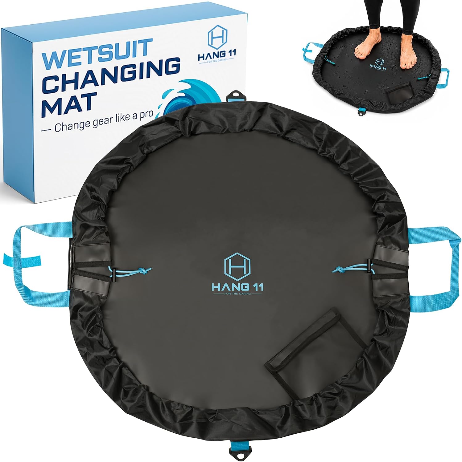 Hang 11 Wetsuit Changing Mat Bag - Large 32" Surf Changing Mat