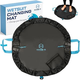 Hang 11 Wetsuit Wickelunterlage-Tasche – Surf-Wickelunterlage mit Schultergurt, Neoprenanzug-Tasche wasserdicht, hält Ihren Neoprenanzug & Auto sauber, Surf-Wechselausrüstung, Surf-Zubehör