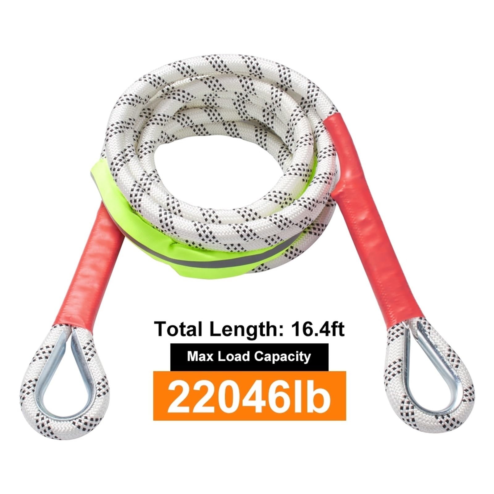 10 Tonnen 5 Meter Abschleppseil for Auto Heavy Duty Offroad LKW Abschleppen Zugband Snatch Anhänger Kabelwinde Traktion Hohe WiderstandsfäHigkeit