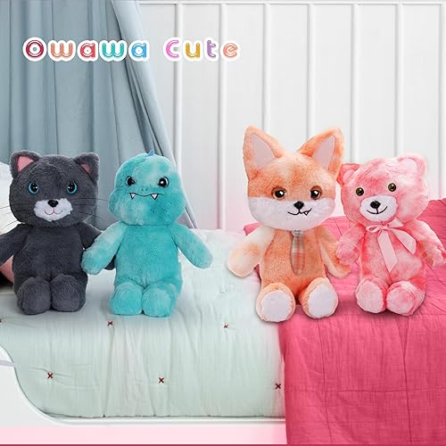 Miniatura 6 de Juguete de peluche de la serie Owawa de 14 pulgadas, regalos de prechoo suaves y esponjosos para niños. Selección de animales de peluche y juguetes