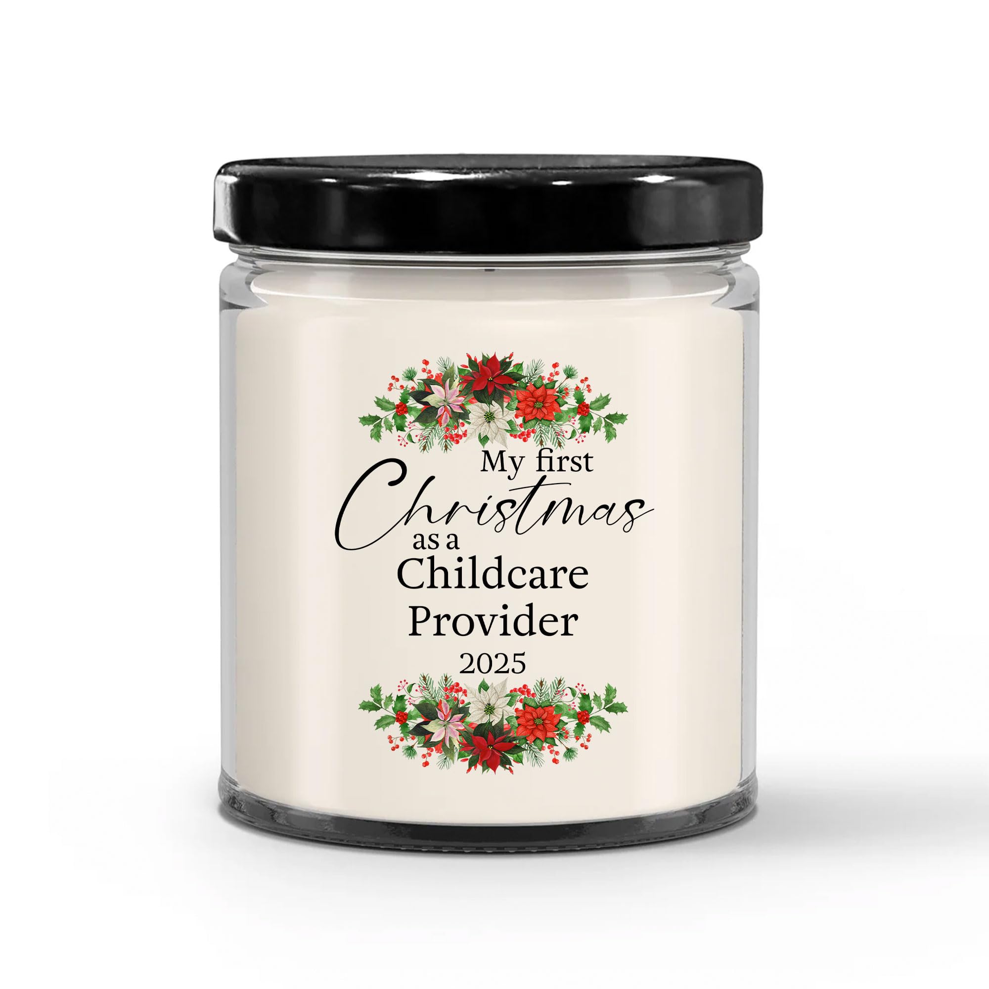 Childcare Provider 2025 Milestone Candle - 9oz Vanilla Scented Soy Wax Gift for Daycare Workers
