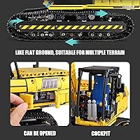 Vista 6 de Mould King 13112 Juego de Construcción de Excavadora RC, 1830 Piezas Bloques de Construcción Control Remoto por APP Camión Modelo de Vehículos