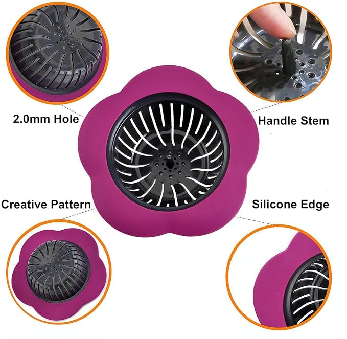 Colador para fregadero de cocina 4 piezas multicolor miniatura 4