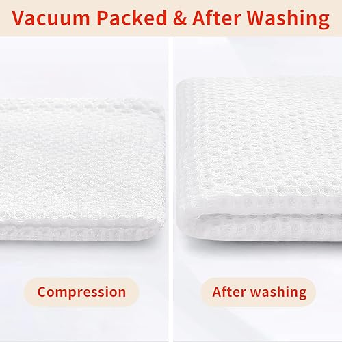 Miniatura 8 de Homaxy Juego de 8 paños de cocina y paños de cocina 100% algodón, 12 x 12 pulgadas y 13 x 28 pulgadas, juego de 8 toallas de cocina a granel, ultra