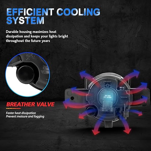 Miniatura 7 de Luces antiniebla para Nissan Altima 2007-2018, Maxima 2007-2014, Pathfinder 2013-2016, Versa 2012-2019, kit de repuesto Sentra 2004-2019 para Rogue