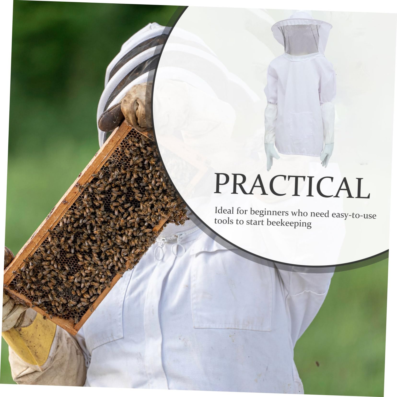 Imkerhandschuhe und Imkerhut aus Polyester und Wildleder Leicht und Bequem für Professionelle Bienenzucht und Sicheren Arbeitsschutz