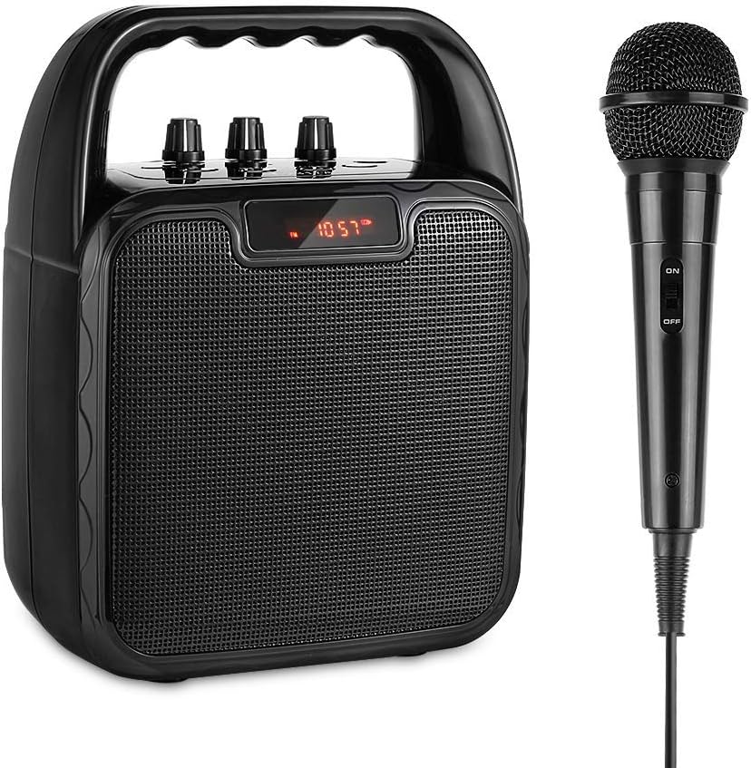 ARCHEER Portable Karaoke Machine, Bluetooth Speaker with Microphone PA Speaker System Voice Amplifier Handheld Mic Perfect for Entertainment at Home, Party, Karaoke and Indoors Activity