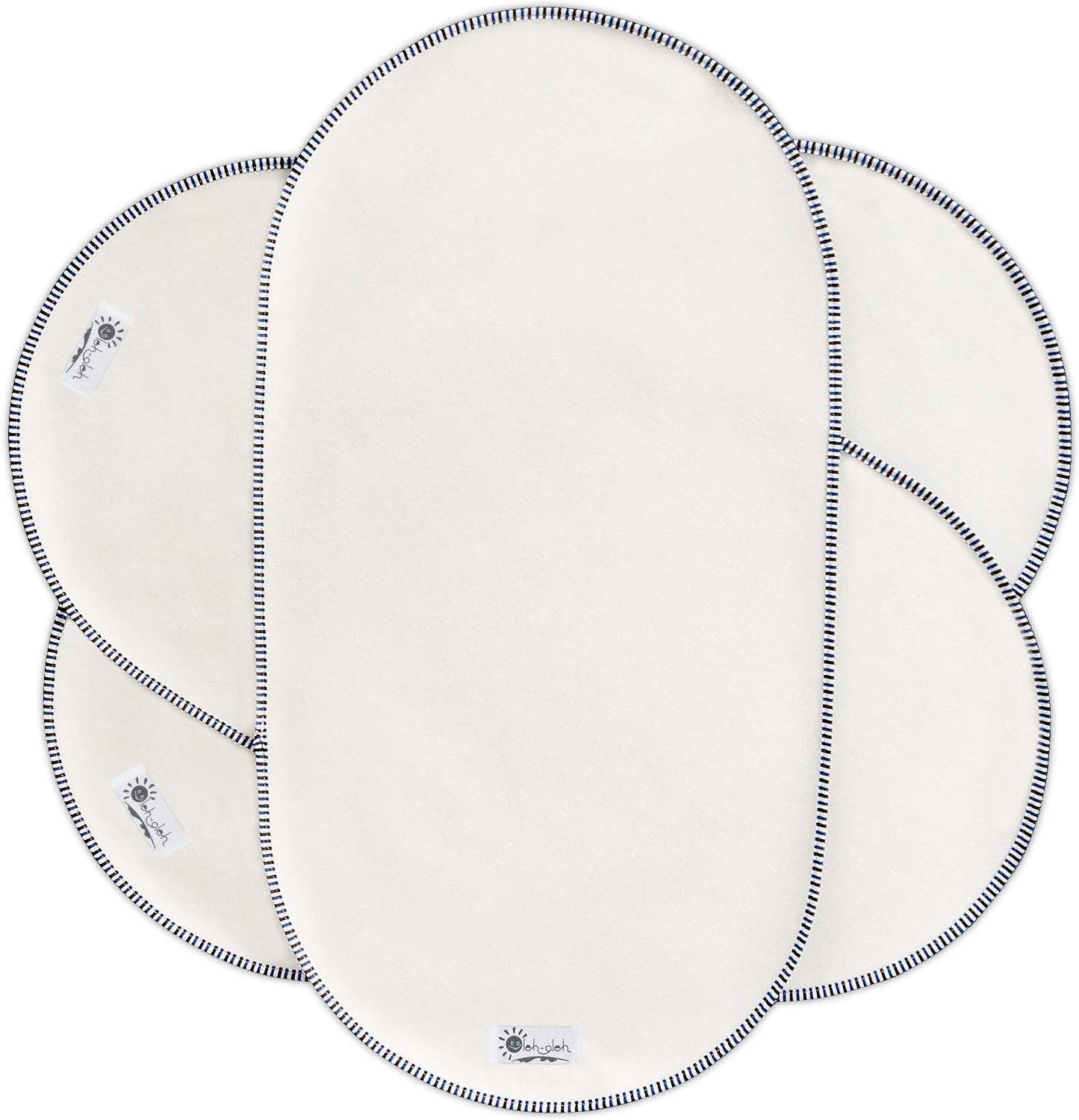 Waterproof Changing Mat Liners 3 Count, Bassinet Pad Liner by (14X26.5) (White)