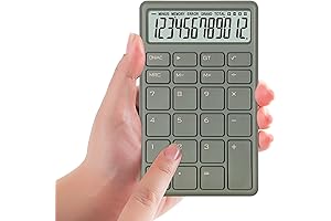 Portable 12-Digit Four-Function Calculator: Compact Convenience for Everyday Calculations