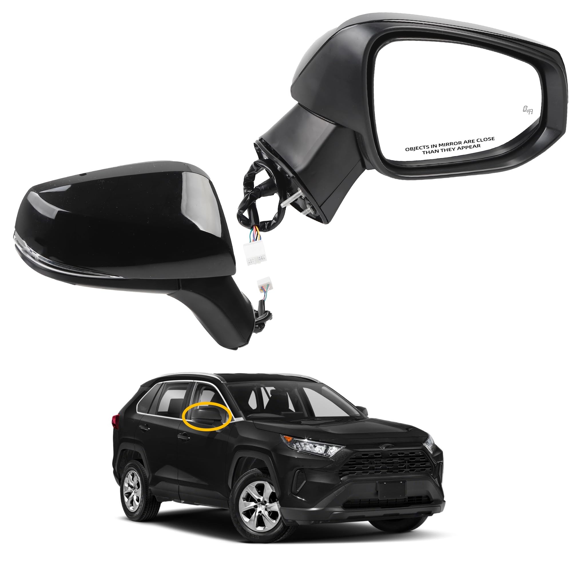 brera♩様 Amazon.com: Dasbecan Right Passenger Side Mirror Assembly