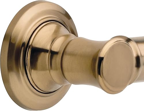 Miniatura 9 de DELTA FAUCET Delta Faucet 41618, barra de seguridad de baño tradicional de 18 pulgadas, cromo pulido Cromado,Bronce champán,Bronce veneciano,Acero
