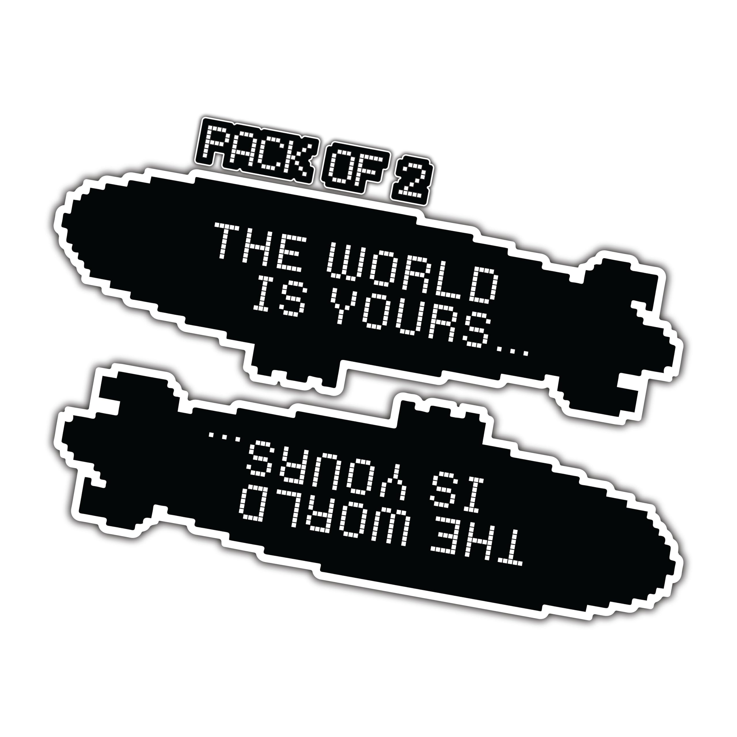 THATS IT – The World is Yours Stickers – Vinyl Bumper Sticker for Car, Van, and SUV – Waterproof Decal for Waterbottle and Laptop – Indoor and Outdoor