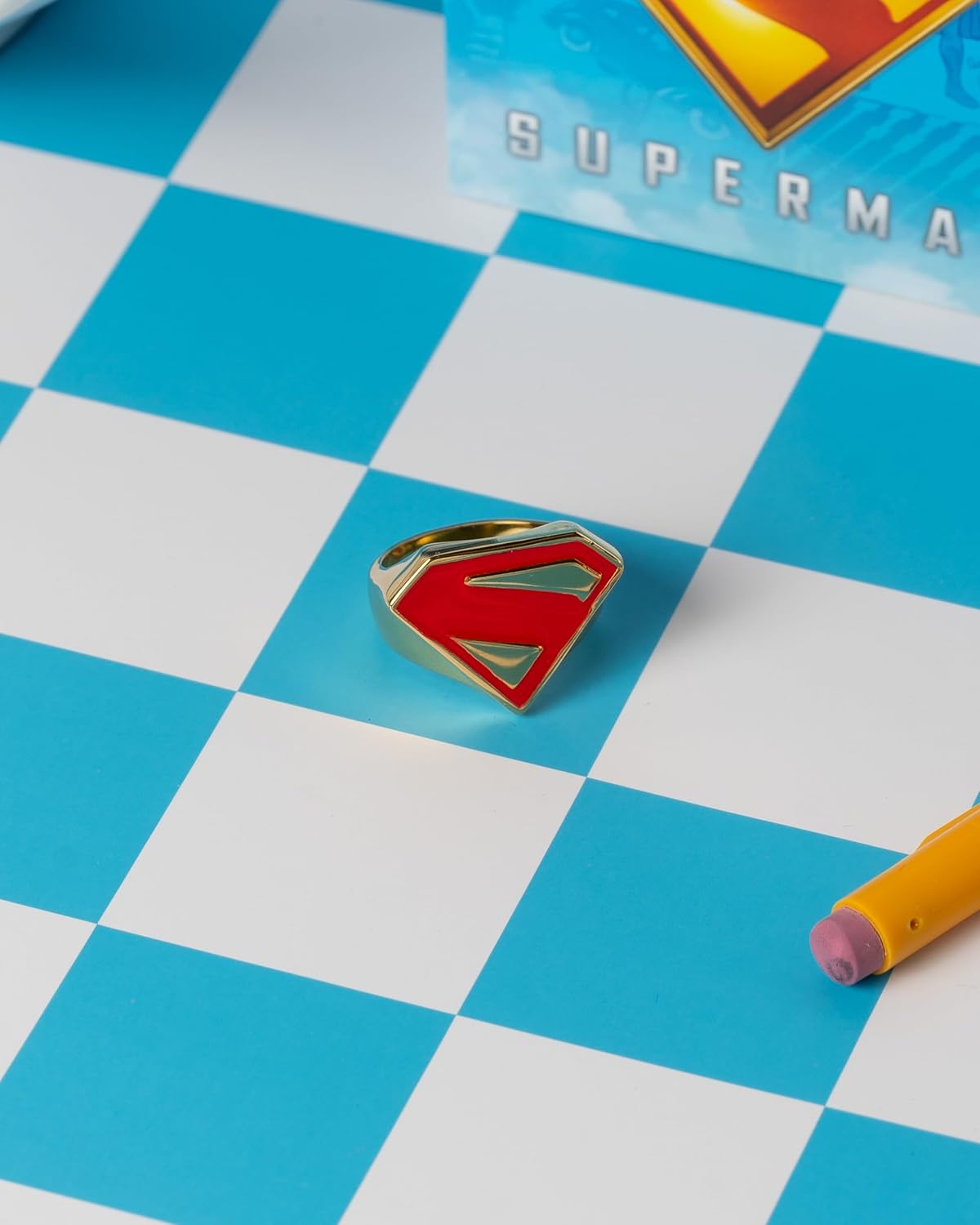 SalesOne Superman Logo Signet Ring