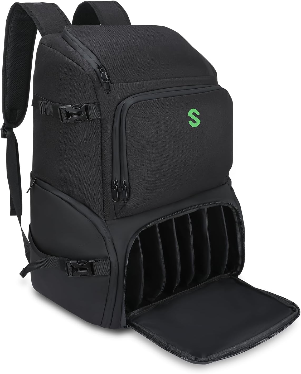 SAVIOUR DJ Accessories Transport Pack - Large Gear Bag for Solo Musicians, DJ Equipment, Mic Stands, and Cables - Durable Gig Backpack - Image 3