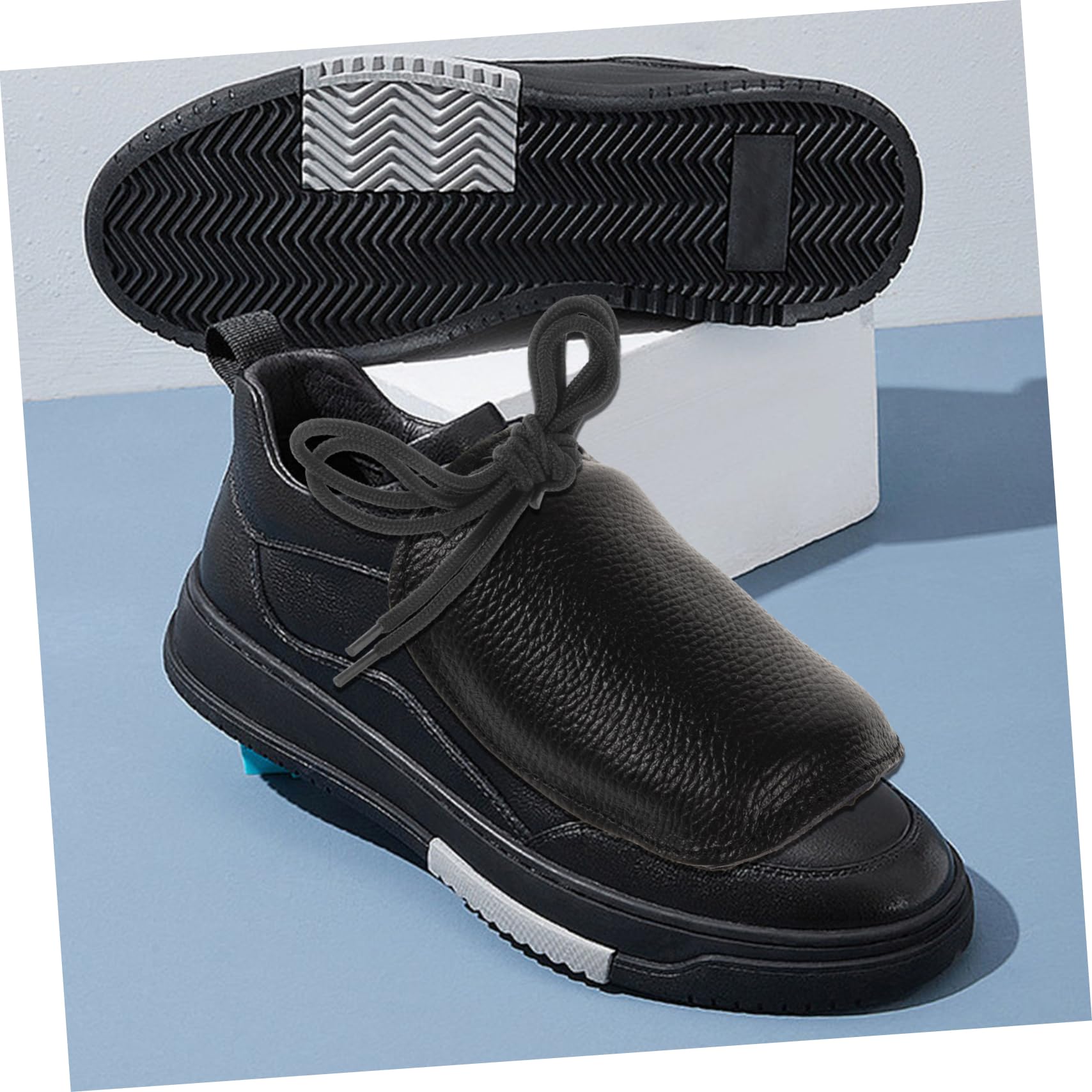 1 Pair Black Shoes Shoe Covers Footwear Metatarsal Protector Portable Safety Shoes Cover Reusable Shoes Covers Portapotty Protective Shoe Cover Shoes Cover for Outdoor Boots Covers KONTONTY