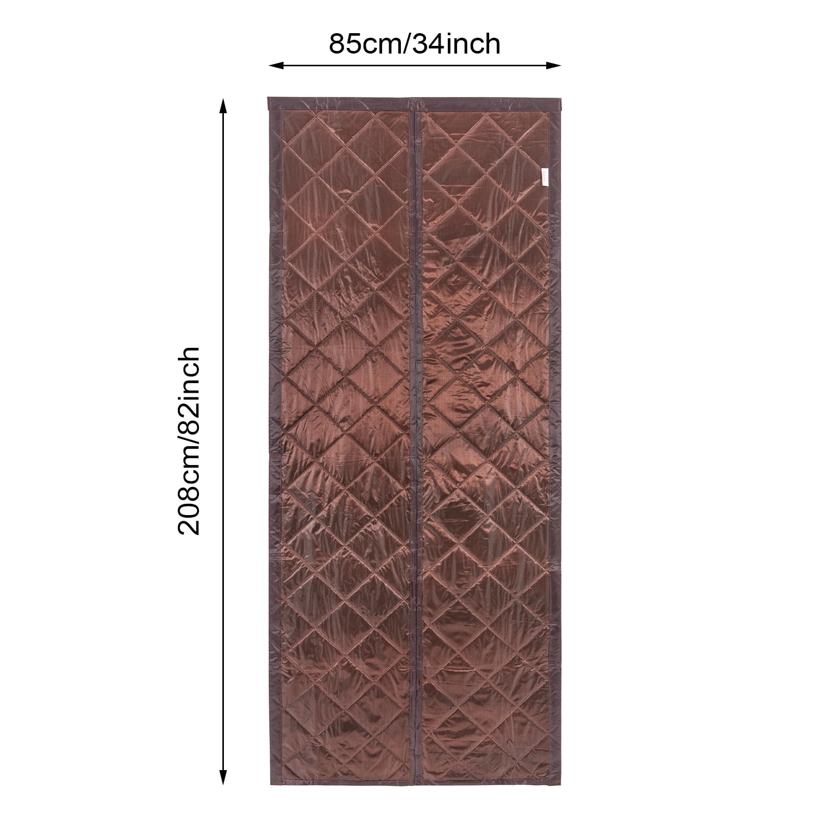 Tenda da caffè Magnetica Termica Isolata Porta Tenda 0.85 * 2.08m Cotone Porta Isolamento Tenda Anti Isolante Porta Tende Termiche per Inverno, Isolate Porta Copertura per Camera da Letto Cucina