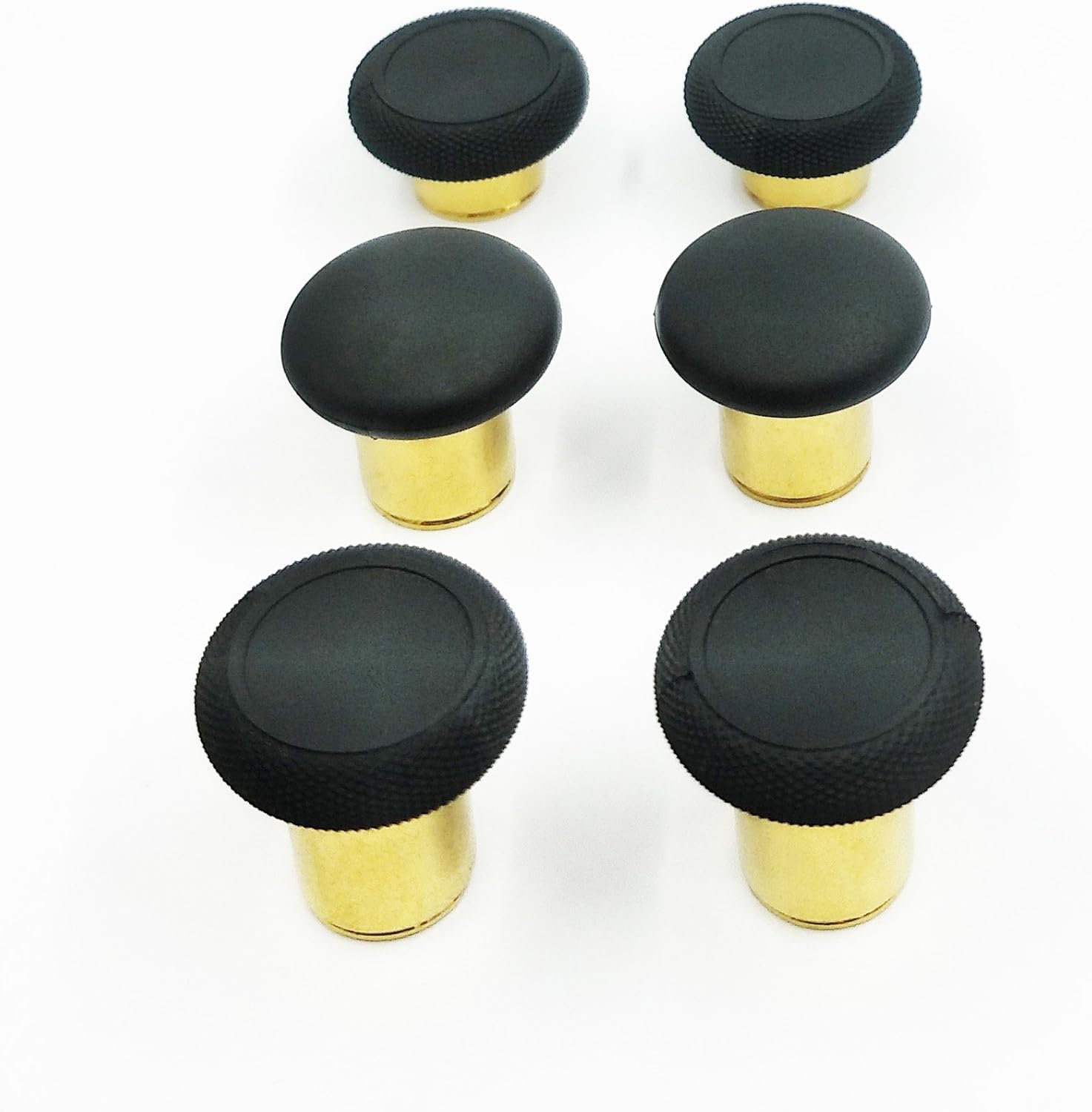 Replacement Parts for Xbox One Elite Controller Series 2, Accessory Kits 12 Pieces Metal Thumbsticks Includes 6 Magnetic Swap Joysticks, Metal 4 Paddles & 2 Dpads with T8 Tool - Metal Gold