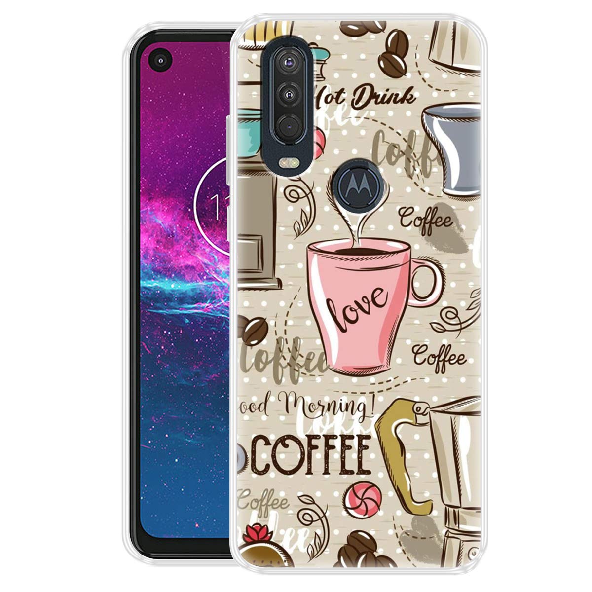 Fashionury Love Coffee Printed Mobile Back Cover Case Compatible for Motorola Moto One Action (B07X8PGX66) Amazon Price History, Amazon Price Tracker