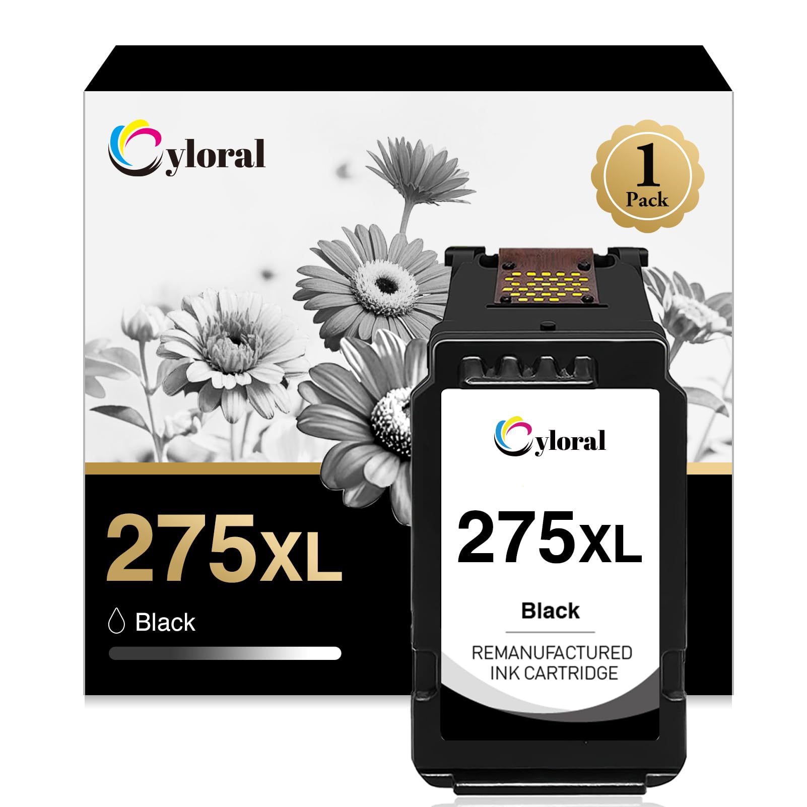 Cyloral 275XL PG-275 XL for Canon 275 Black Ink for Canon TR4720 Ink Cartridges Pixma TR4700 TR4722 TS3700 TS3720 TS3722 TS3725 TS3729 TS3500 TS3522