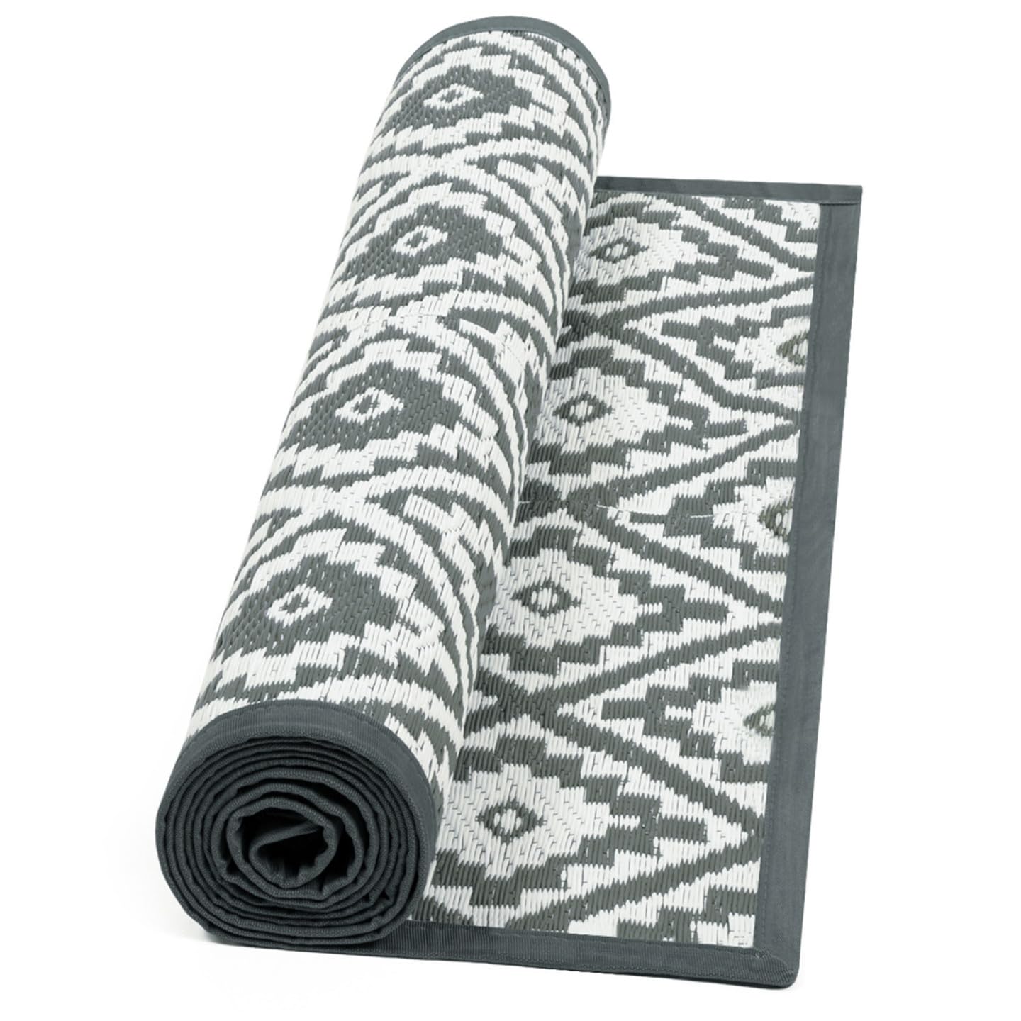 IDMarket - Tapis extérieur Bahamas Gris 80 x 250 CM