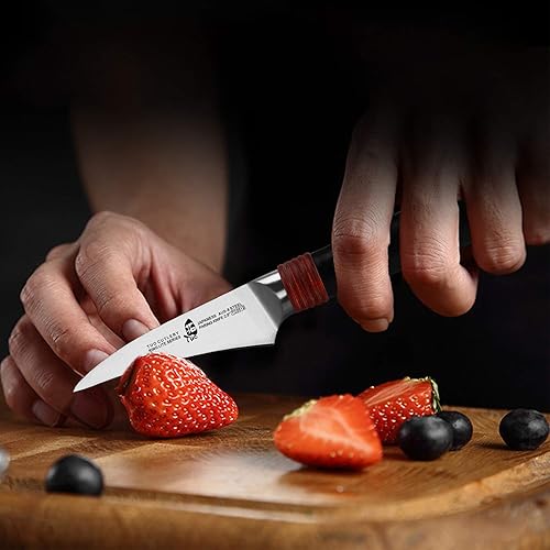 Miniatura 6 de TUO Cuchillo de cuchilla  Cuchillo para picar verduras de 7 pulgadas cuchillo chino de cocina china picador de verduras AUS-8 mango de madera de