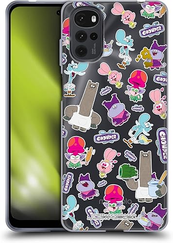 Head Case Designs Officially Licensed Chowder Animated Series Pattern Graphics Soft Gel Case Compatible with Motorola Moto G22