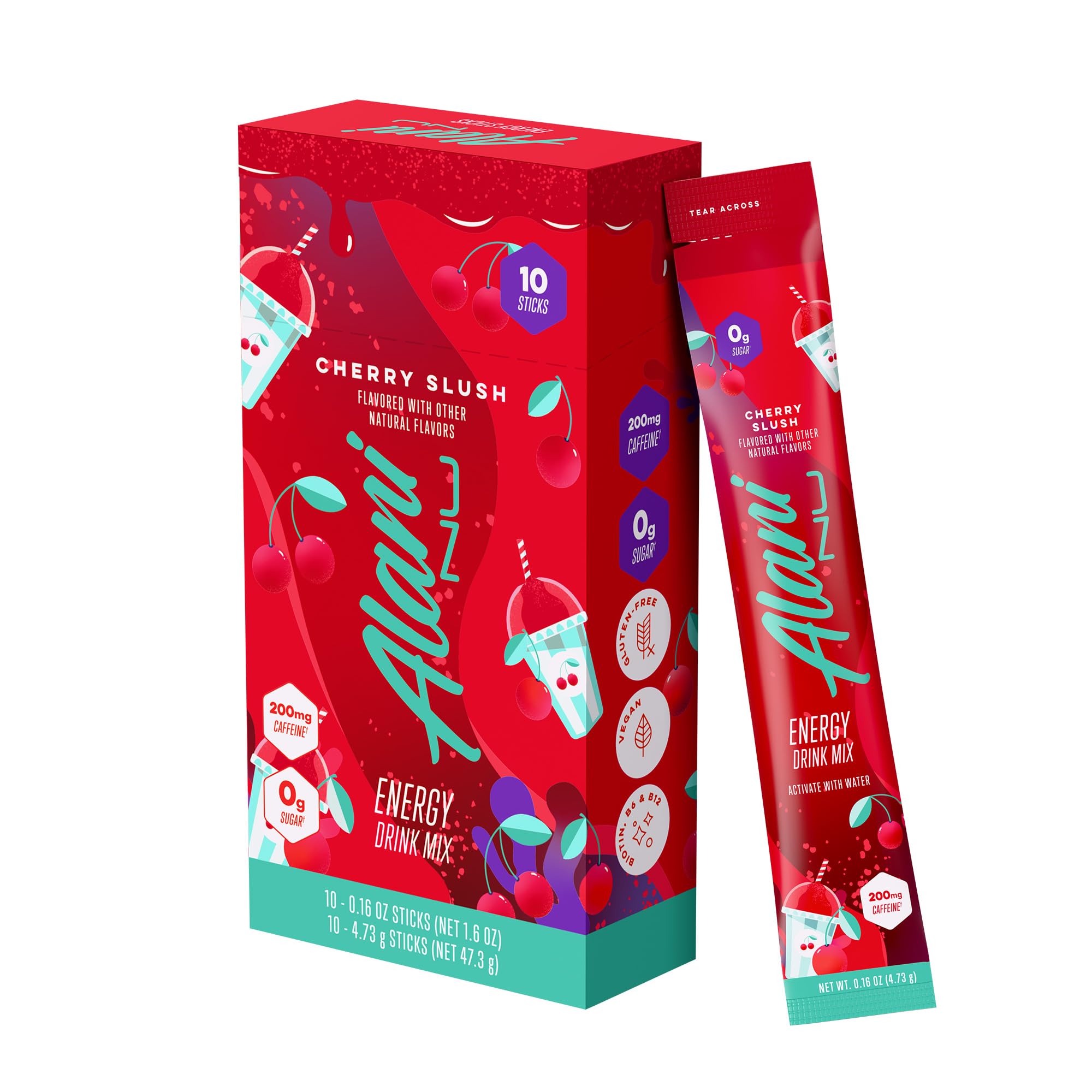 Amazon.com : Alani Nu CHERRY SLUSH, Energy Sticks Drink Powder