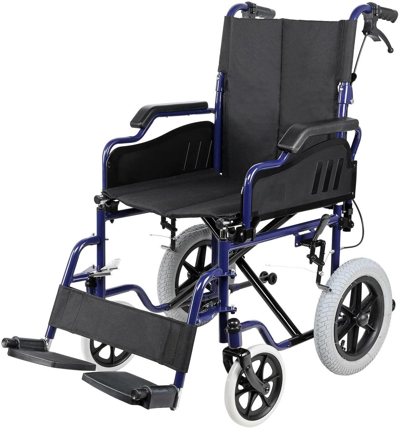 Livingbasics Light Weight Transport Wheelchair With Hand Brakes