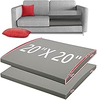 Vista 11 de HAVARGO Soporte para cojín de sofá para asiento hundido 20X20X2 pulgadas de espuma de mayor densidad debajo del cojín del sofá con tela de malla