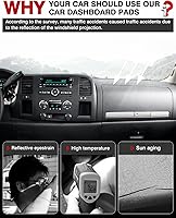 Vista 2 de Autorder - Tapete para salpicadero para 2007-2013 Chevy Chevrolet Silverado/GMC Sierra con dos guanteras, accesorios, cubierta de salpicadero