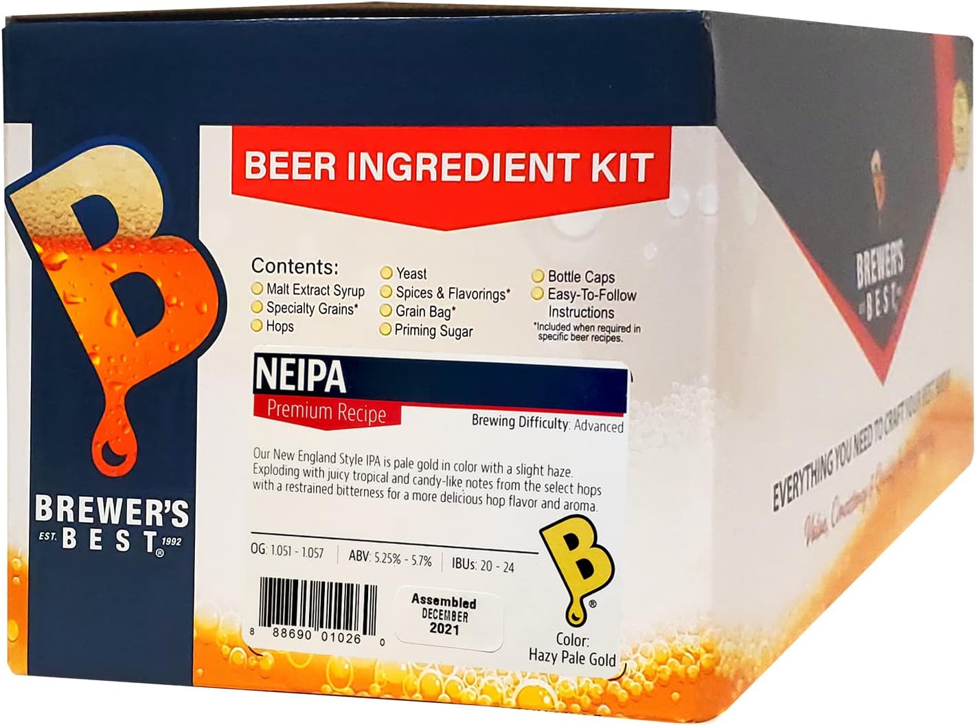 Brewer's Best NEIPA (New England IPA) Five Gallon Beer Making