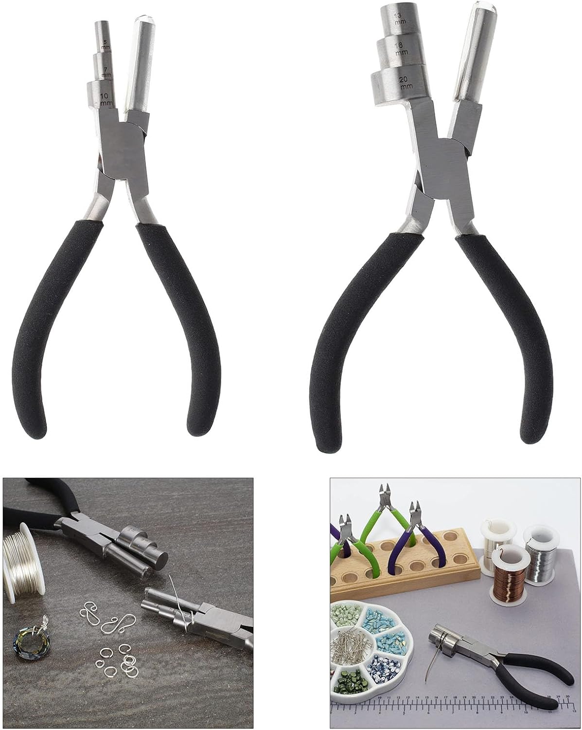 Wire Wrapping Pliers for Electronic Components Stainless Steel Jewelry Making Pliers Multipurpose Winding Shape Pliers