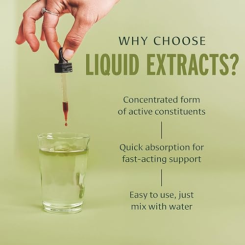 Miniatura 4 de Banyan Botanicals Extracto líquido orgánico de Ashwagandha – Gotas de Ashwagandha de hierbas de acción rápida – para una energía equilibrada y