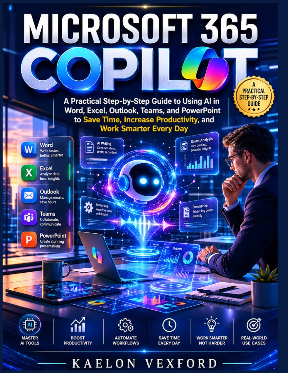 MICROSOFT 365 COPILOT FOR BEGINNERS AND PROFESSIONALS: A Practical Step-by-Step Guide to Using AI in Word, Excel, Outlook, Teams, and PowerPoint to Save Time, Increase Productivity, and Work Smarter