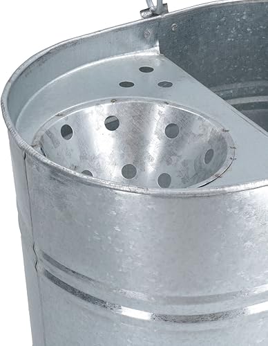 Miniatura 6 de 13L galvanizado metal fregona cubo metal cocina baño hogar piso limpieza