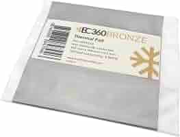 Almohadilla Térmica EC360® Bronce 8W/mK - 50x50x2 Mm Para Refrigeración De GPU, Chipsets Y RAM